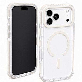 Чехол MagSafe Vibe Case для iPhone 17 Pro Max прозрачный белый