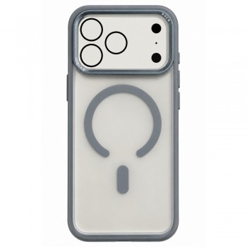 Матовый чехол Rock Guard Touch с MagSafe и металлической рамкой камеры для iPhone 18 Pro Max серый
