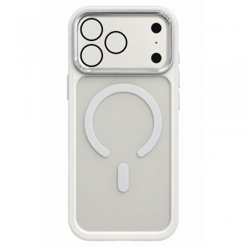 Матовый чехол Rock Guard Touch с MagSafe и металлической рамкой камеры для iPhone 18 Pro Max белый