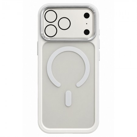 Матовый чехол Rock Guard Touch с MagSafe и металлической рамкой камеры для iPhone 18 Pro Max белый
