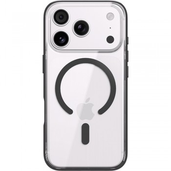 Чехол Rock Crystal Armor Anti-Yellowing с MagSafe для iPhone 18 Pro, с синей рамкой Чехол Rock Crystal Armor Anti-Yellowing с MagSafe для iPhone 18 Pro, с синей рамкой