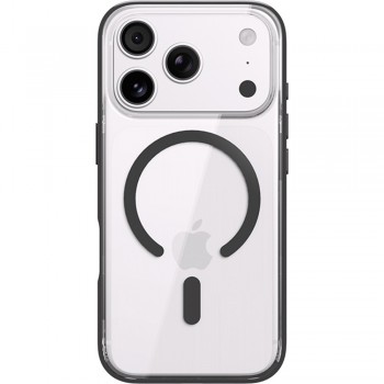 Чехол Rock Crystal Armor Anti-Yellowing с MagSafe для iPhone 18 Pro Max, с синей рамкой Чехол Rock Crystal Armor Anti-Yellowing с MagSafe для iPhone 18 Pro Max, с синей рамкой