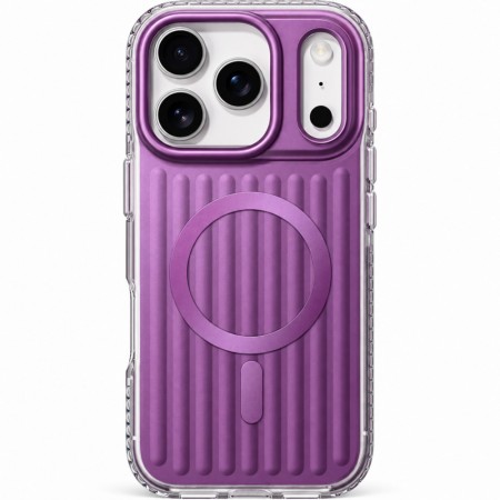 Чехол Rock Iridescent с MagSafe для iPhone 18 Pro Max красный перламутровый