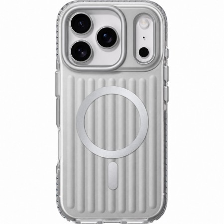 Чехол Rock Iridescent с MagSafe для iPhone 18 Pro Max серый перламутровый