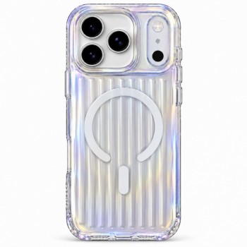 Чехол Rock Iridescent с MagSafe для iPhone 18 Pro Max белый перламутровый Чехол Rock Iridescent с MagSafe для iPhone 18 Pro Max белый перламутровый