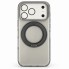 Прозорий чохол Rock Crystal Classic Rotating з кільцем-підставкою для iPhone 18 Pro Max сірий