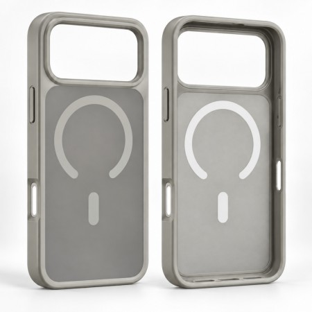 Матовий чохол Yind з MagSafe для iPhone 18 Pro Max сірий