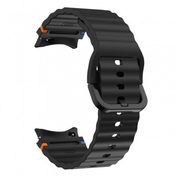 Силіконовий ремінець для Samsung Galaxy Watch Ultra 7/8, чорний