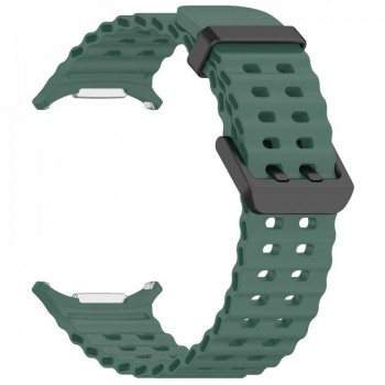 Ремешок Ocean band для Samsung Galaxy Watch Ultra 7/8, тёмно-зелёный