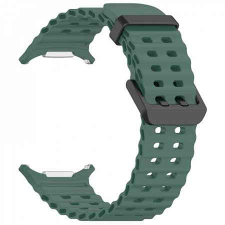Ремешок Ocean band для Samsung Galaxy Watch Ultra 7/8, тёмно-зелёный