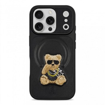 Кожаный чехол Polo Everley для iPhone 17 Pro Max / 18 Pro Max черный