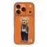 Кожаный чехол Polo London для iPhone 17 Pro / 18 Pro оранжевый