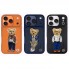 Кожаный чехол Polo London для iPhone 17 Pro Max / 18 Pro Max оранжевый