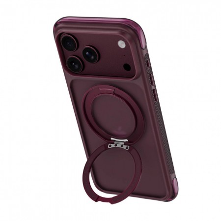 Магнітний чохол AreoGuard Ultra AG-203 для iPhone 17 Pro Max / 18 Pro Max темно-вишневий