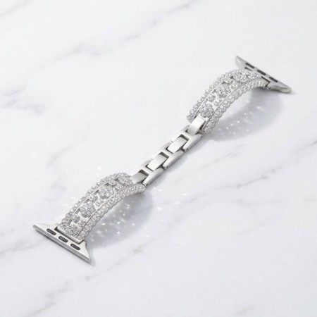 Ремінець Lace Clover Diamond Band для Apple Watch 42/44/45/49 мм Starlight