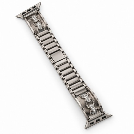 Металевий ремінець Steel Series Chain link для Apple Watch 38/40/41 мм Starlight