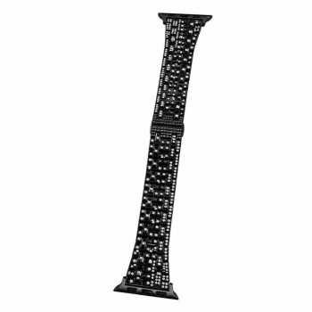 Ремешок Diamond Studded со стразами для Apple Watch 38/40/41 мм черный