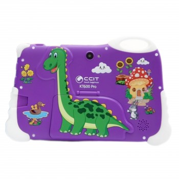 Дитячий планшет CCIT KT600 PRO 128 Gb з динозавром для дітей фіолетовий - Purple
